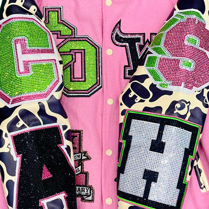 Cash Cow Clothes Store 1yr Anniversary Varsity Jacket