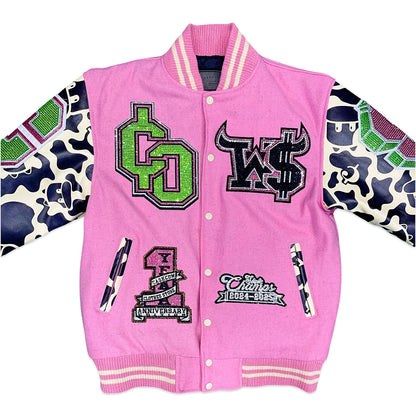 Cash Cow Clothes Store 1yr Anniversary Varsity Jacket