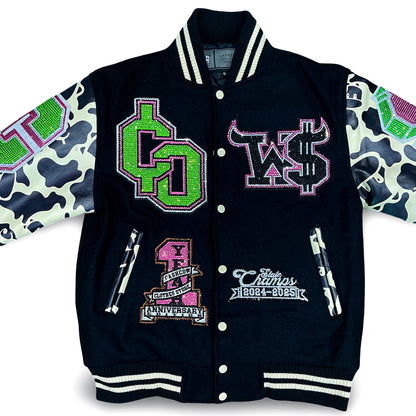 Cash Cow Clothes Store 1yr Anniversary Varsity Jacket