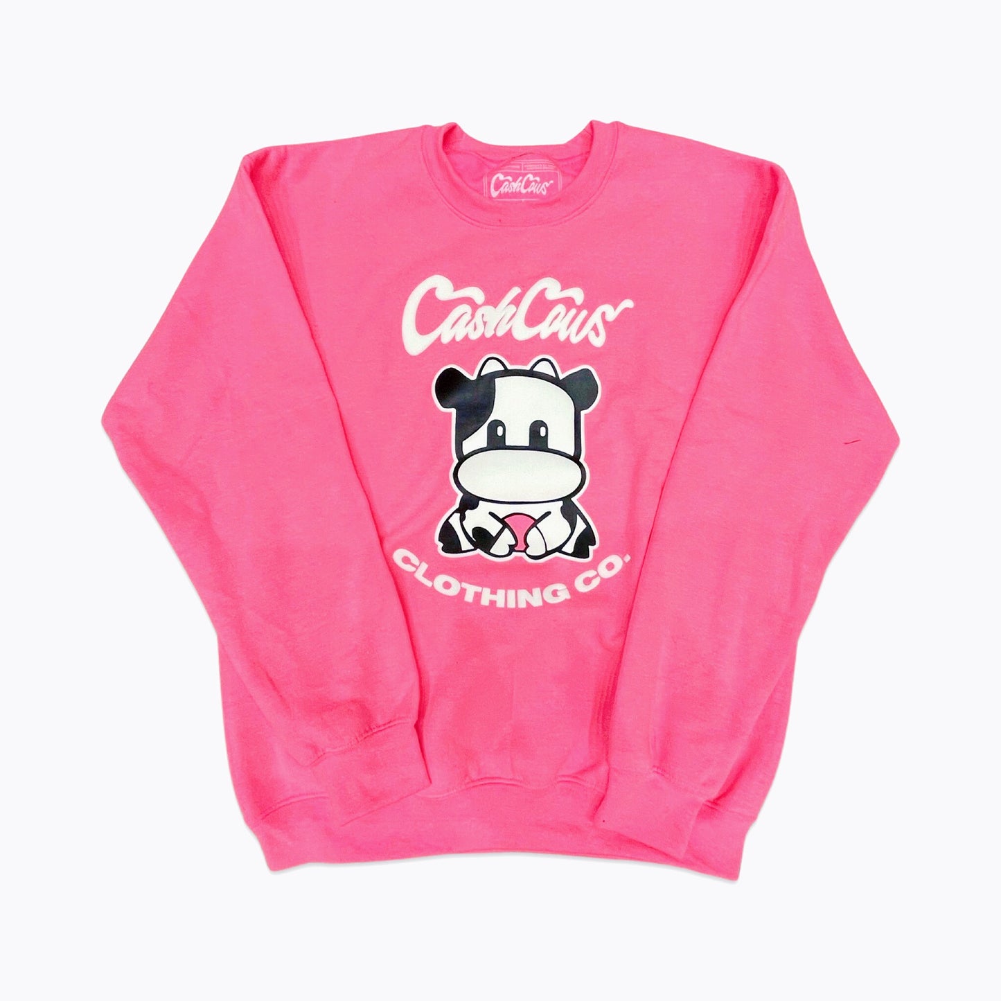 Bessie Logo Puff Print Crew Neck Sweatshirt